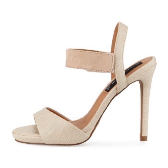 Steve Madden Cream Stiletto Sandal 9 - Picture 1 of 12